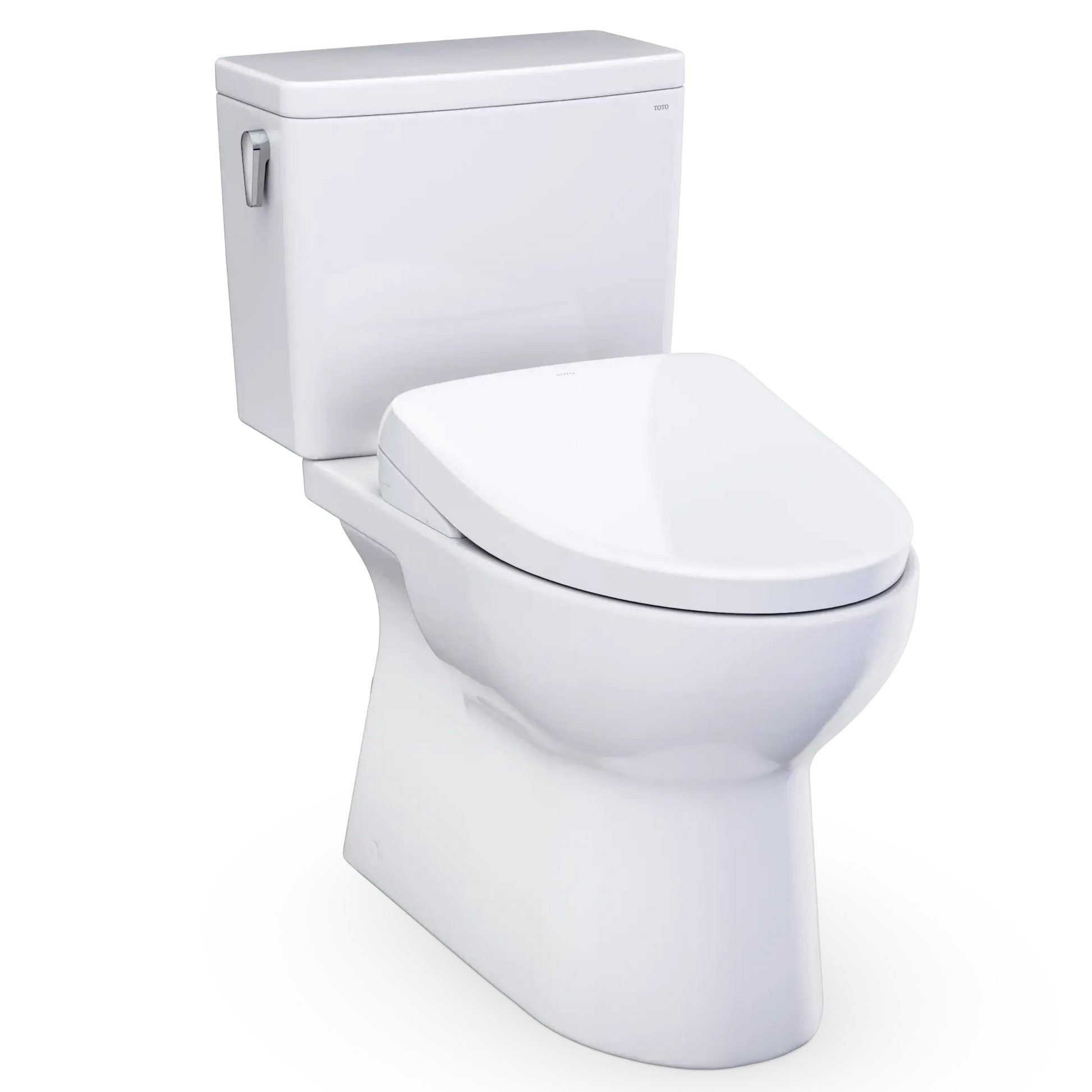 Toto Glaston Washlet S7A Two Piece Comfort Height Elongated Toilet White - Plumbing Market