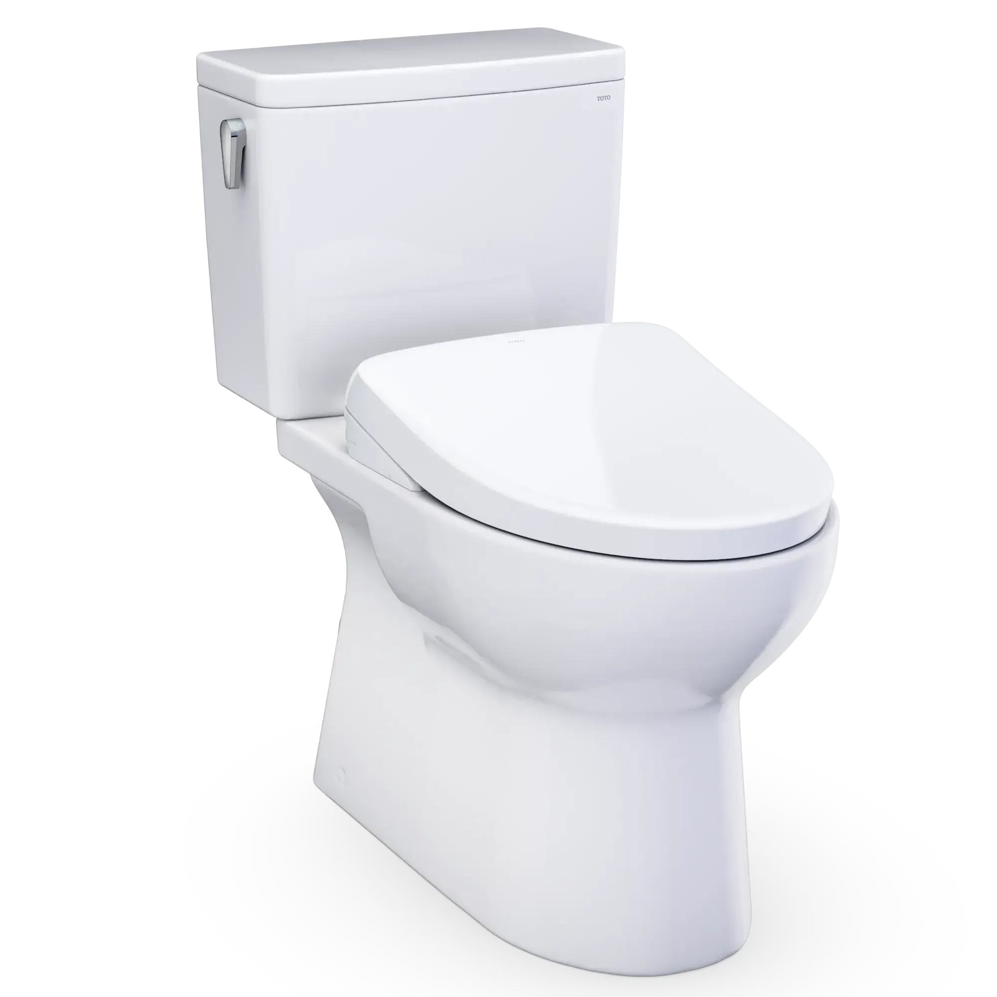 Toto Glaston Washlet S7A Two Piece Comfort Height Elongated Toilet White - Plumbing Market
