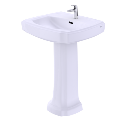 Toto Guinevere 24-3/8" x 19-7/8" Pedestal Lavatory Sink LPT972 - Plumbing Market