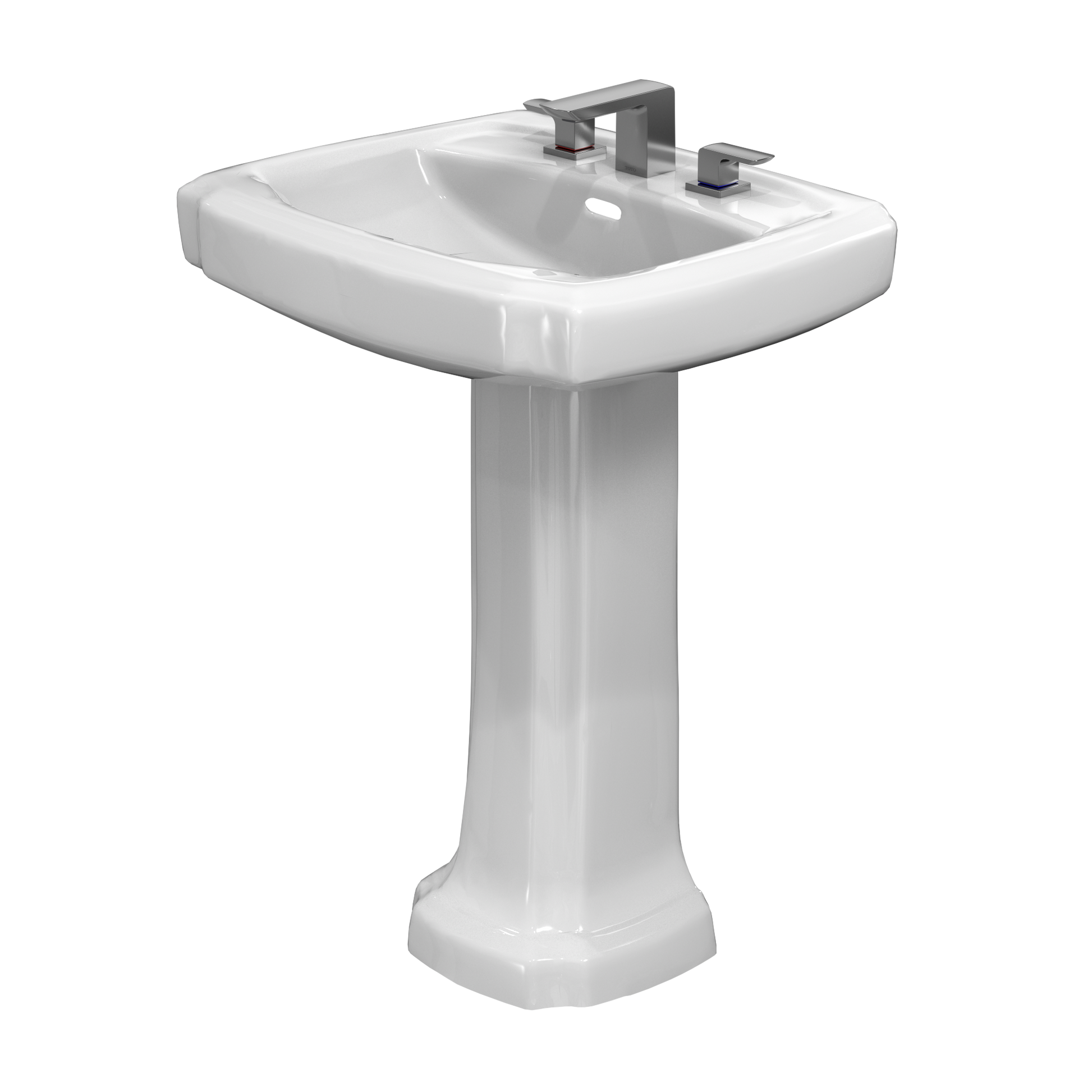 Toto Guinevere 24-3/8" x 19-7/8" Pedestal Lavatory Sink LPT972 - Plumbing Market