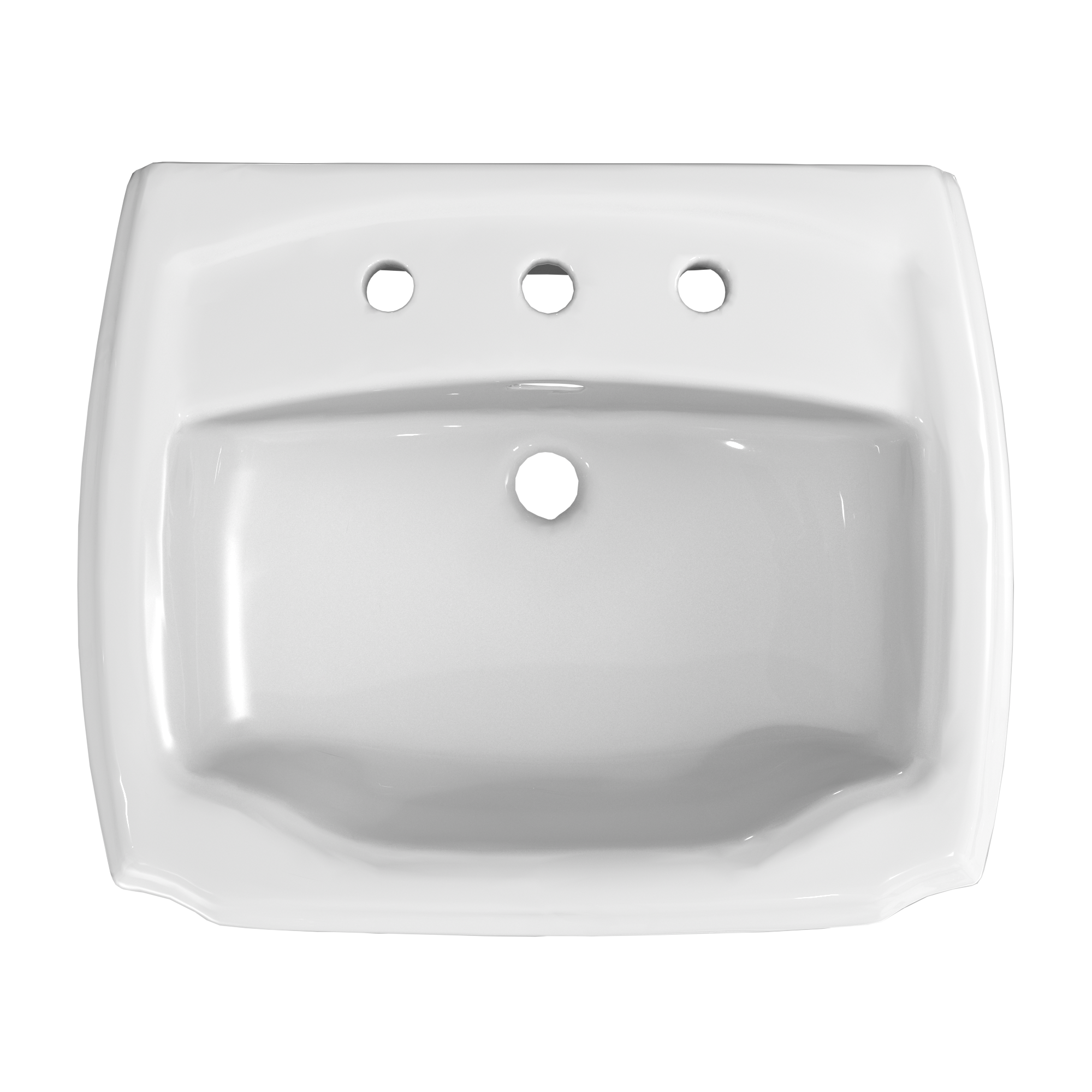 Toto Guinevere 24-3/8" x 19-7/8" Pedestal Lavatory Sink LPT972 - Plumbing Market