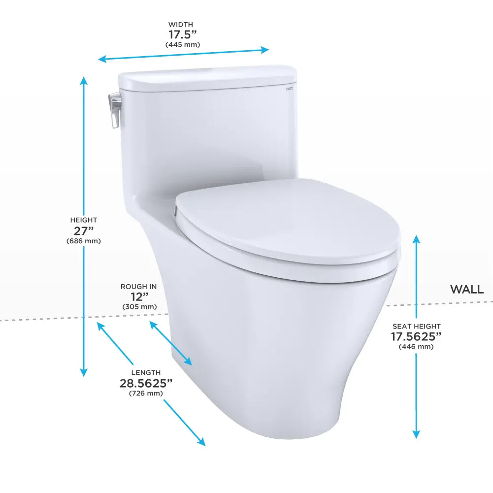 Toto Nexus One Piece Elongated Comfort Height Toilet No Seat - Plumbing Market