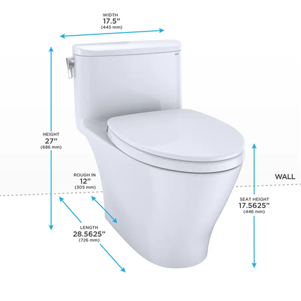 Toto Nexus One-Piece Toilet, 1.28 GPF Elongated Bowl Comfort Height - Plumbing Market
