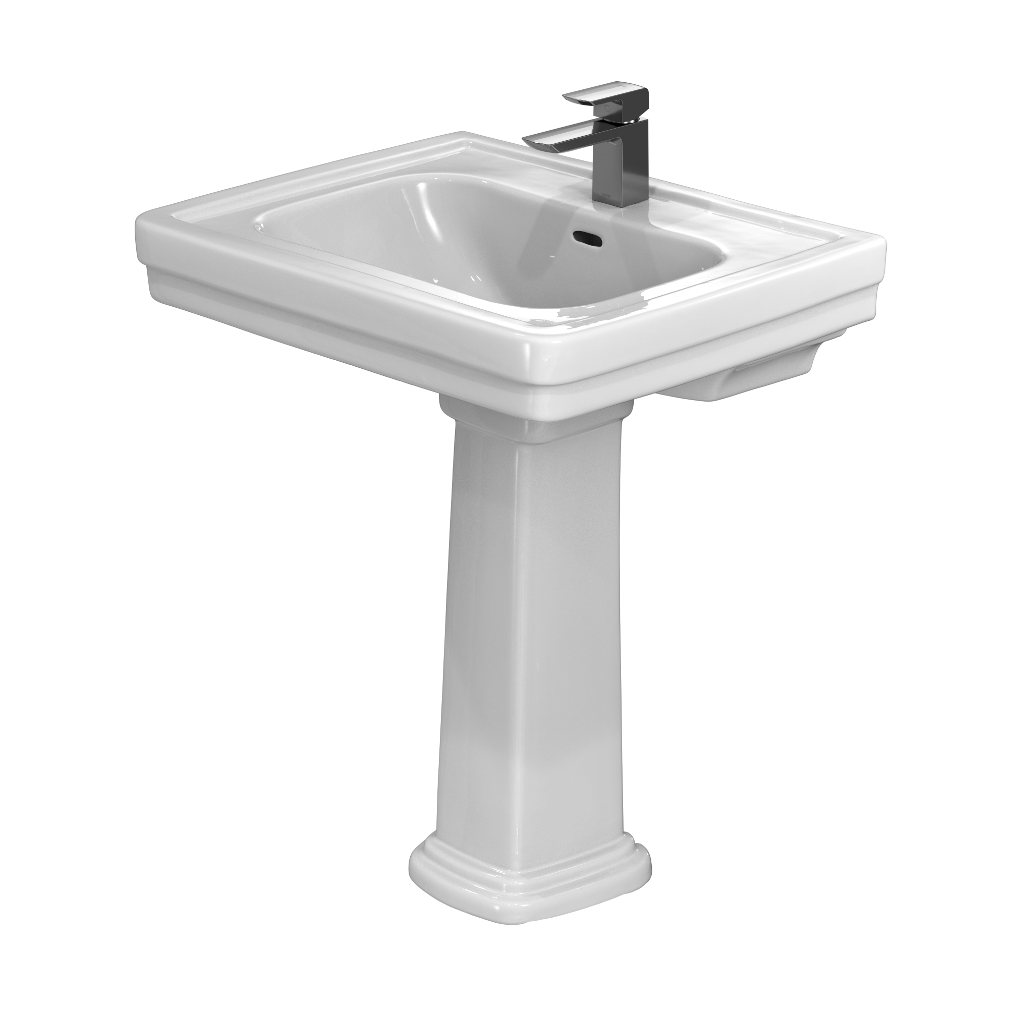 Toto Promenade 27-1/2" x 22-1/4" Pedestal Lavatory Sink LPT530N - Plumbing Market