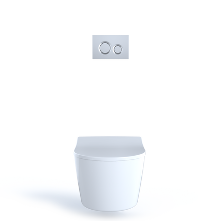 Toto RP Wall-Hung D-Shape Dual Flush Toilet Bowl Only 1.28|0.9 GPF - Plumbing Market