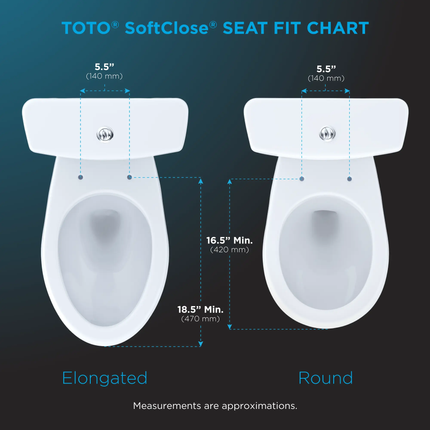 Toto Soft Close Elongated Toilet Seat for WASHLET®+ Toilets SS124 - Plumbing Market