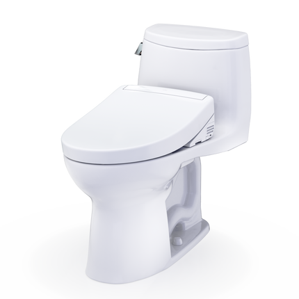 Toto UltraMax II WASHLET S5 One-Piece Toilet Comfort Height Elongated 1.28 GPF - Plumbing Market