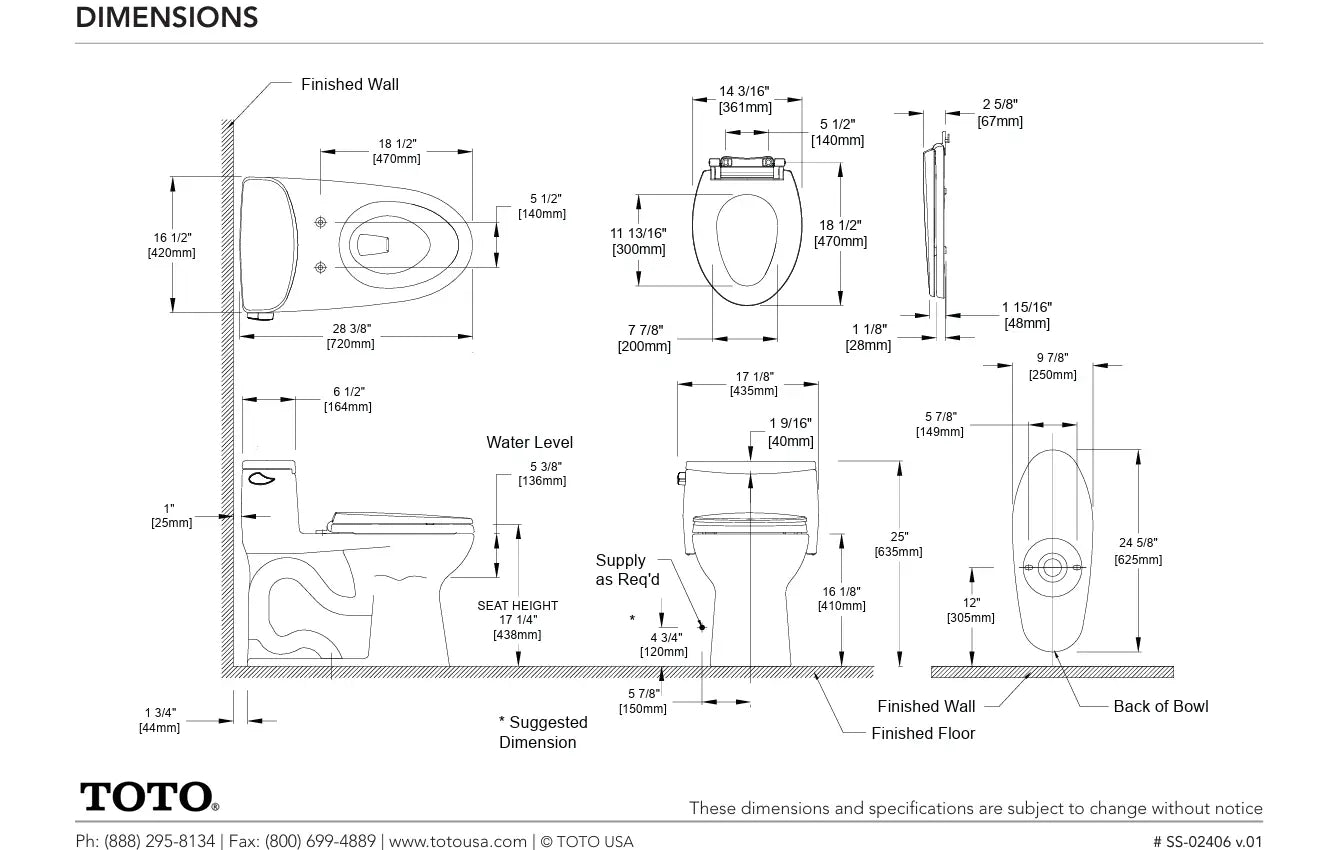 Toto Ultramax Low Profile One-Piece Comfort Height Elongated Toilet - Plumbing Market