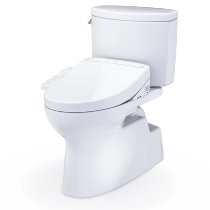 Toto Vespin II WASHLET S2 Two-Piece Toilet Comfort Height Elongated 1.28 GPF - Plumbing Market