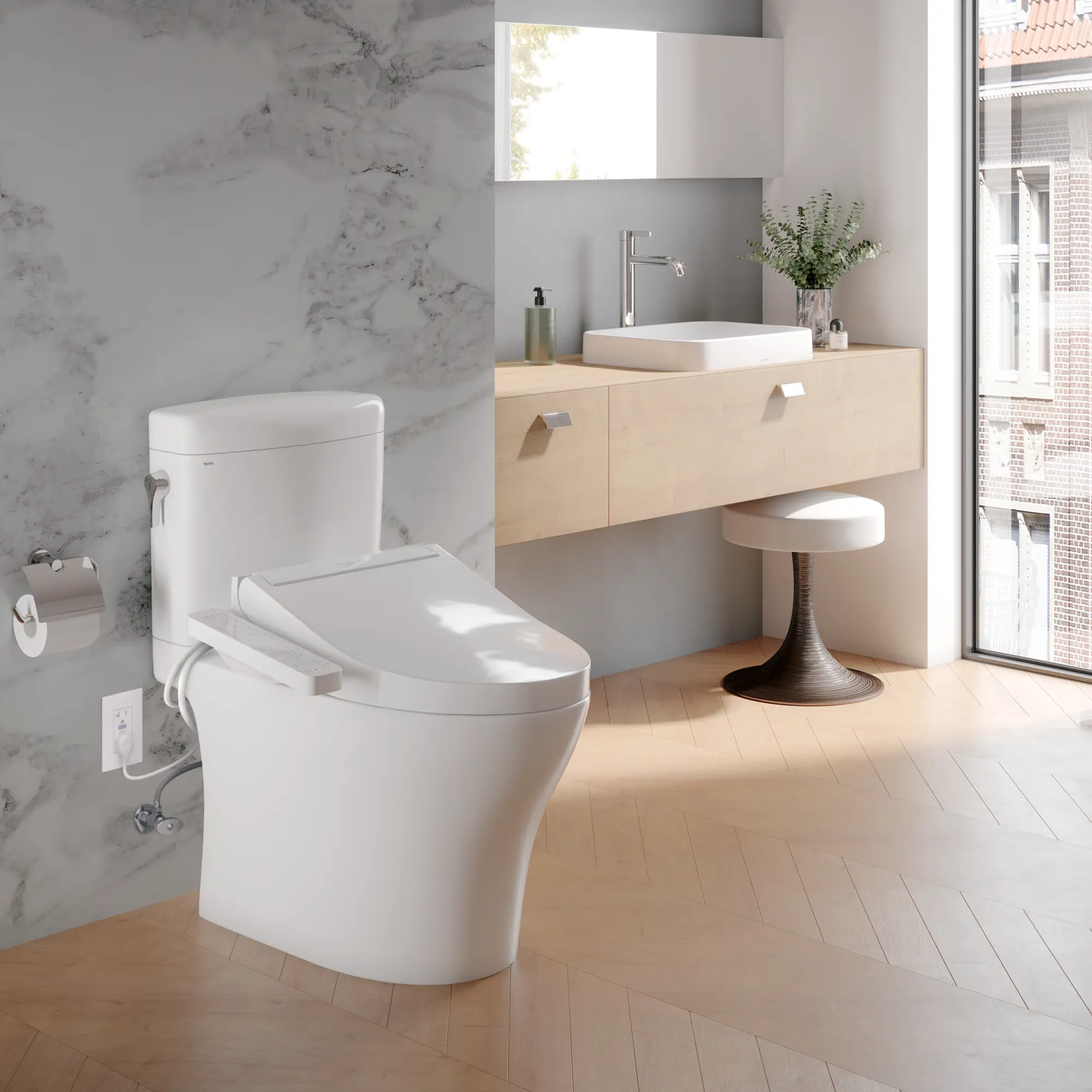 Toto Washlet C2 Elongated Electric Bidet Toilet Seat - Plumbing Market