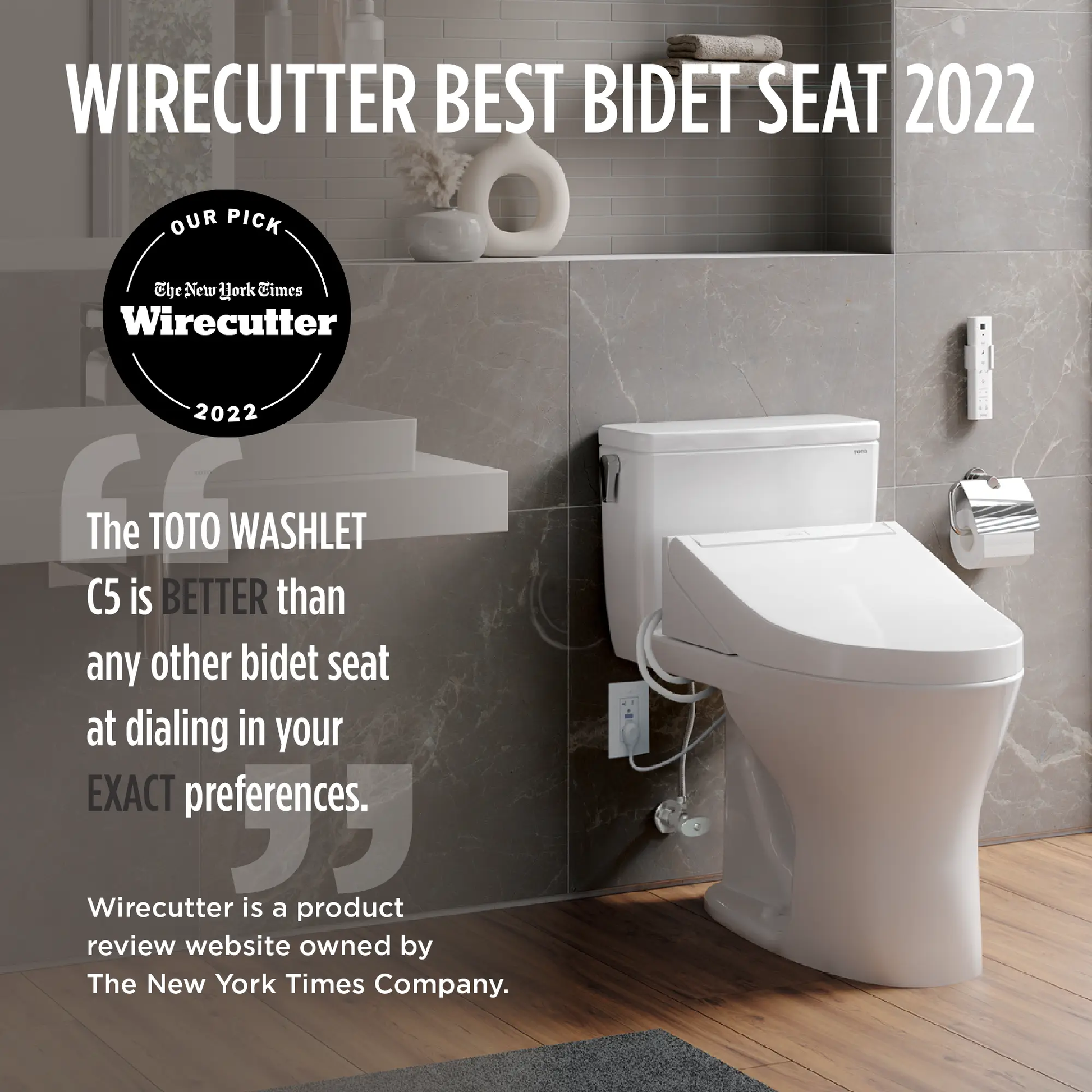 Toto Washlet C5 Round Electric Bidet Toilet Seat - Plumbing Market