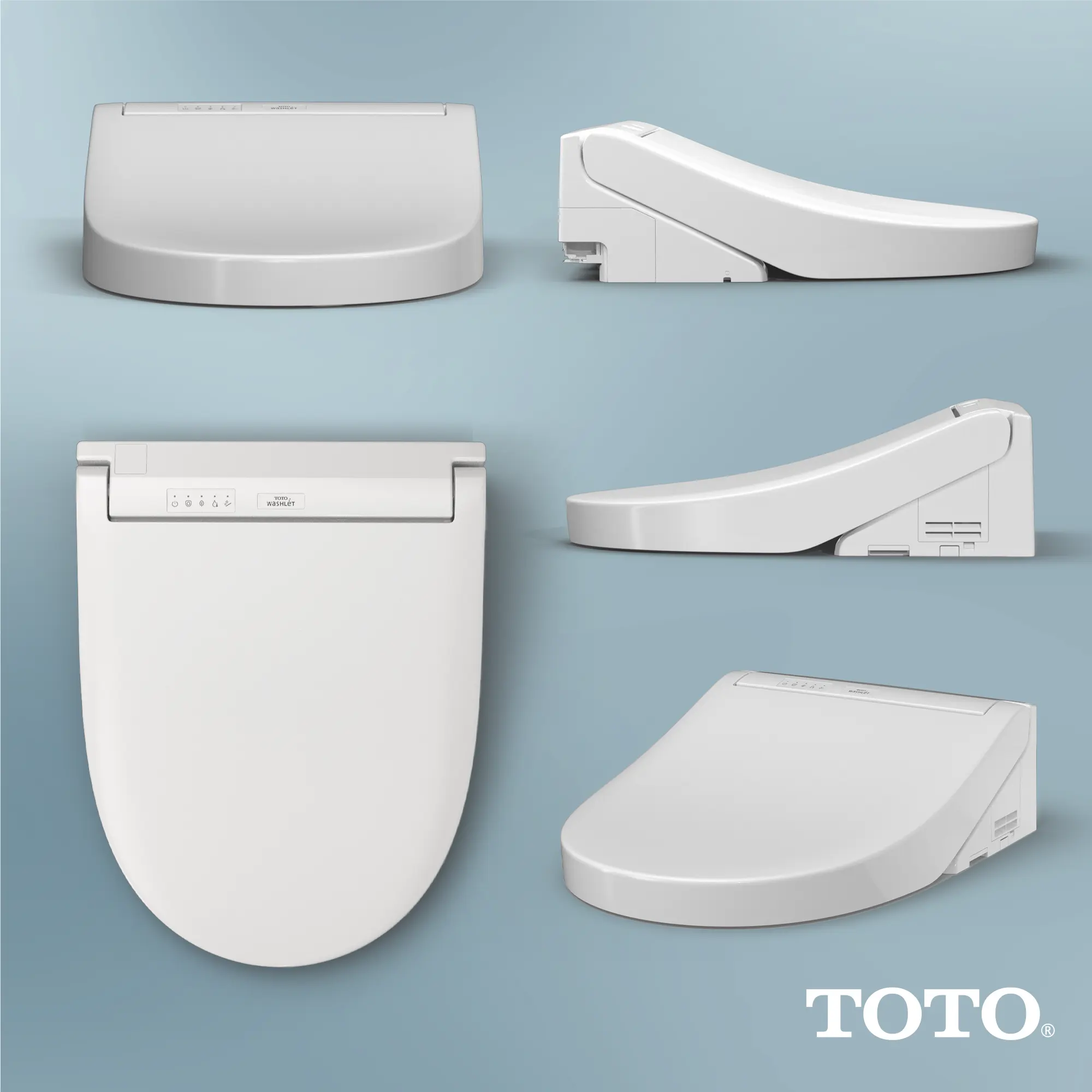 Toto Washlet C5 Round Electric Bidet Toilet Seat - Plumbing Market