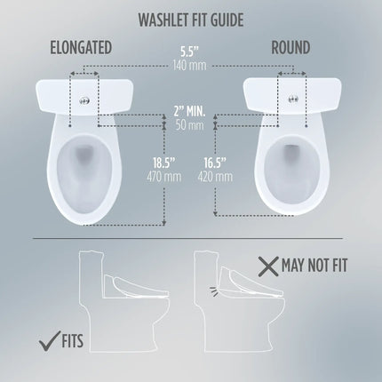 Toto WASHLET Electric Bidet Toilet Seat S2 Round - Plumbing Market