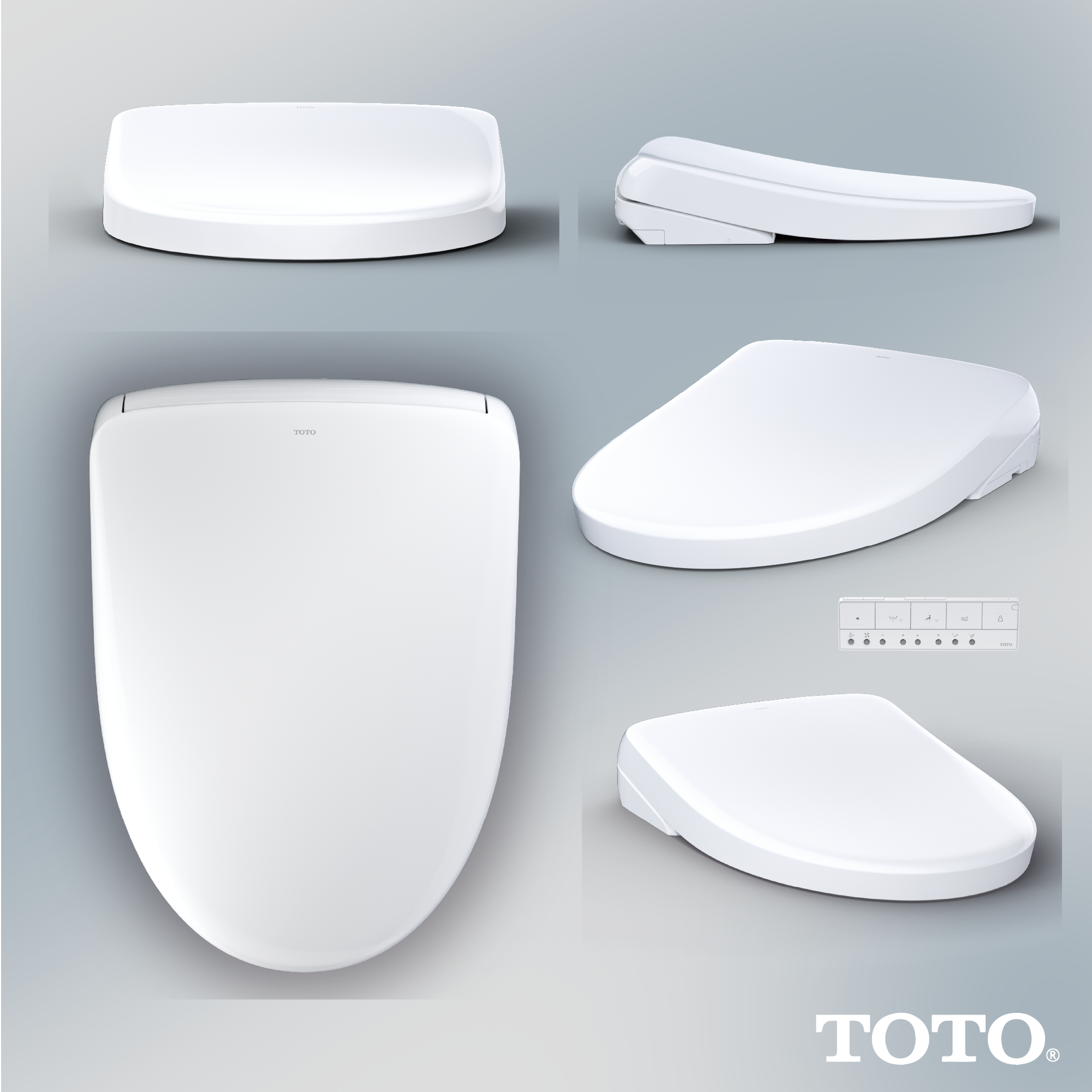 Toto Washlet S7 Contemporary Elongated Bidet Seat with ewater+ - Plumbing Market