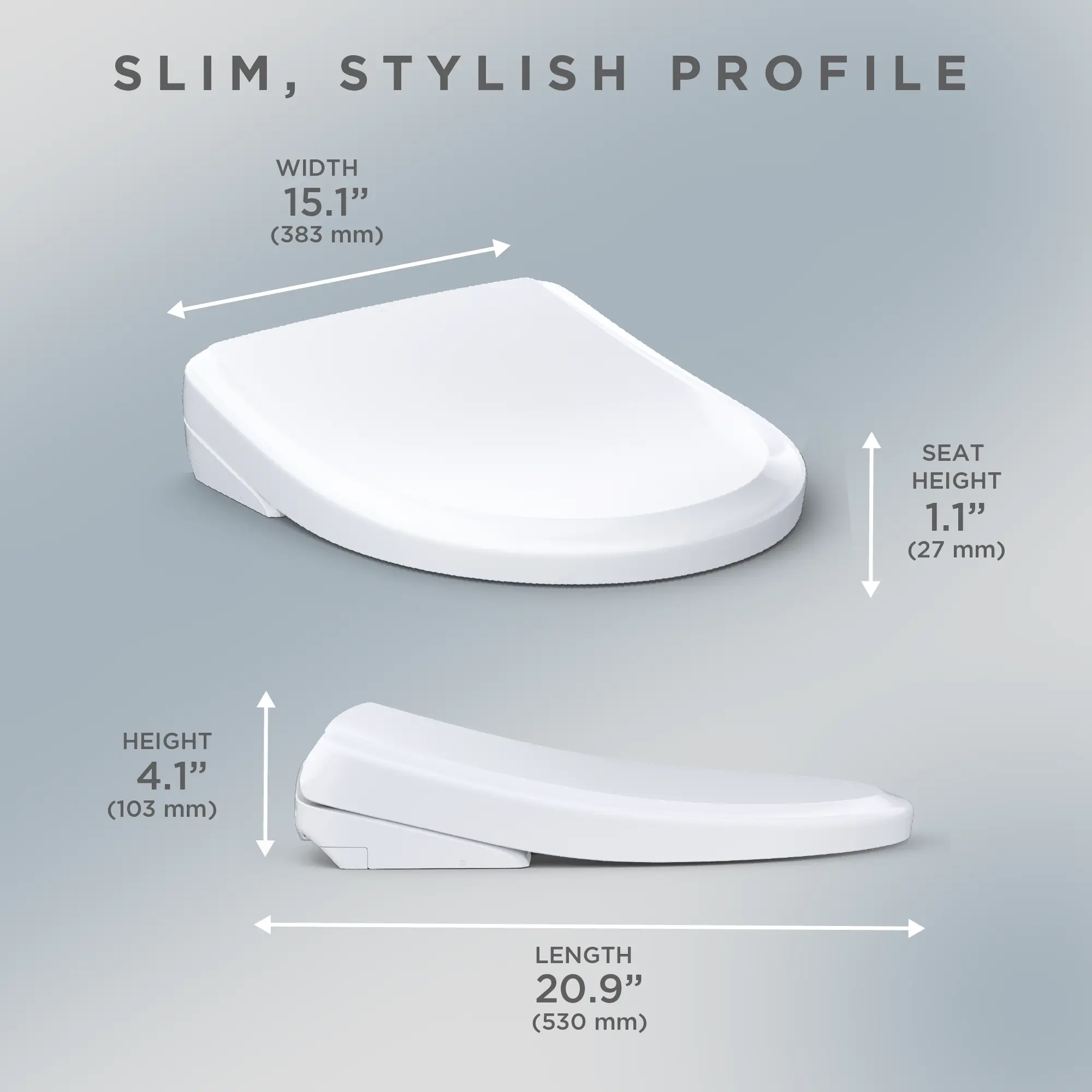 Toto Washlet S7A Classic Elongated Bidet Seat With Ewater+ - Plumbing Market