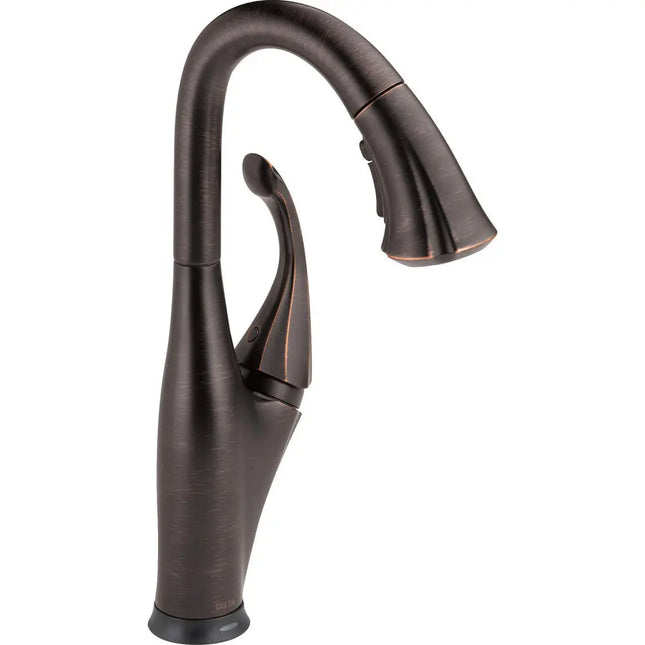 Delta Pull Down Bar/Prep Faucet W/Touch 9992T-RB-DST - Plumbing Market