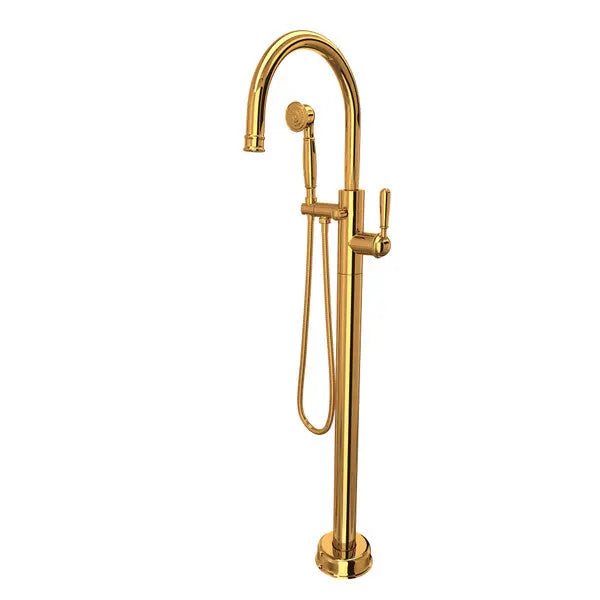 Traditional Single Hole Floor Mount Tub Filler Trim - Plumbing Market