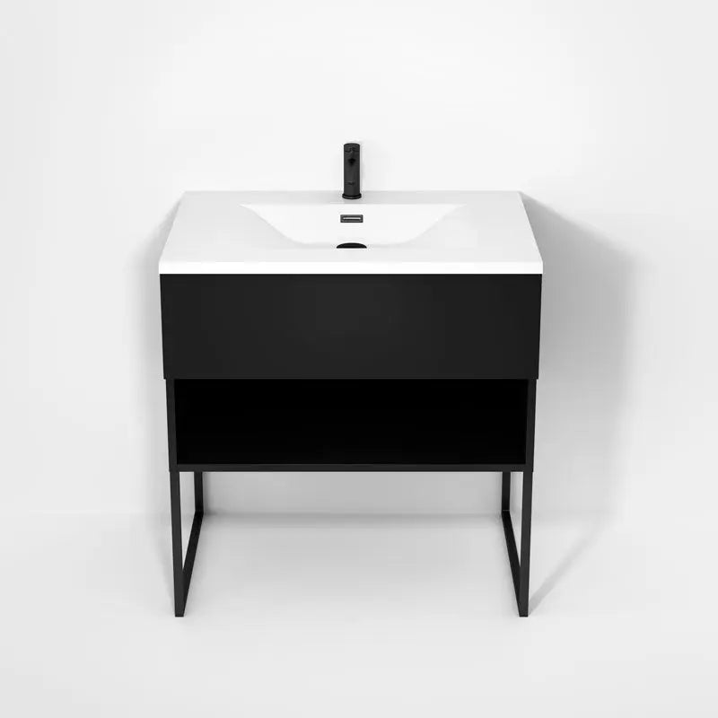 Rubi Haus Cabinet/Basin/U Legs Set Mbk RHS800KU02MBK - Plumbing Market