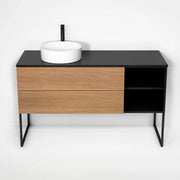 Rubi Haus Cabinet/Laminate Top/U Legs Set Mbk+No RHS1400LKU01MBK-NO - Plumbing Market