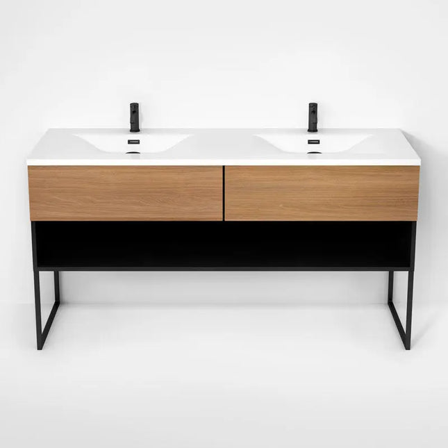 Rubi Haus Cabinet/Basin/U Legs Set Mbk+No RHS1600DKU02MBK-NO - Plumbing Market