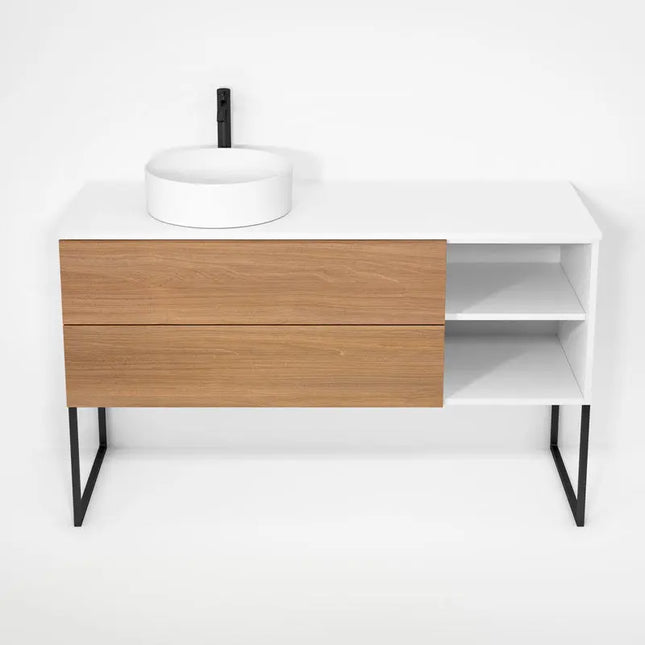 Rubi Haus Cabinet/Laminate Top/U Legs Set Mbl+No RHS1400LKU01MBL-NO - Plumbing Market