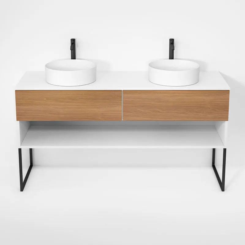 Rubi Haus Cabinet/Laminate Top/U Legs Set Mbl+No RHS1600DKU01MBL-NO - Plumbing Market