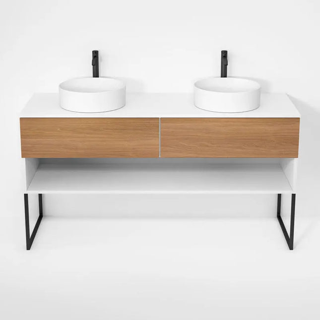 Rubi Haus Cabinet/Laminate Top/U Legs Set Mbl+No RHS1600DKU01MBL-NO - Plumbing Market