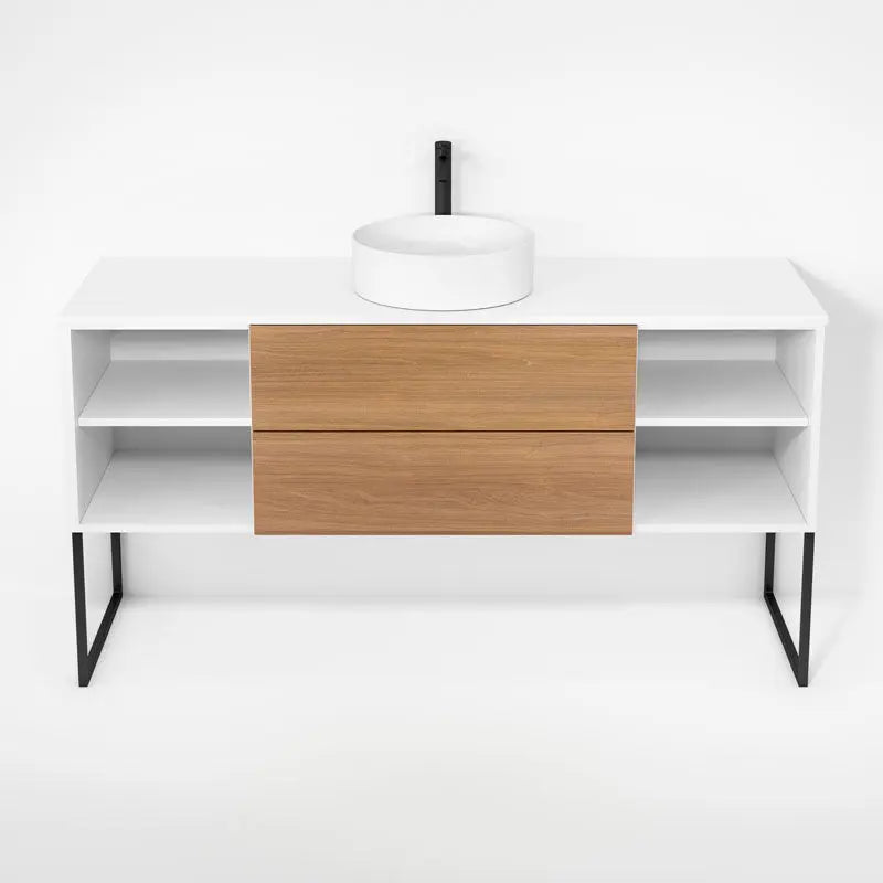 Rubi Haus Cabinet/Laminate Top/U Legs Set Mbl+No RHS1600KU01MBL-NO - Plumbing Market