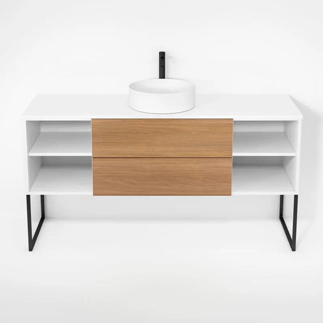 Rubi Haus Cabinet/Laminate Top/U Legs Set Mbl+No RHS1600KU01MBL-NO - Plumbing Market