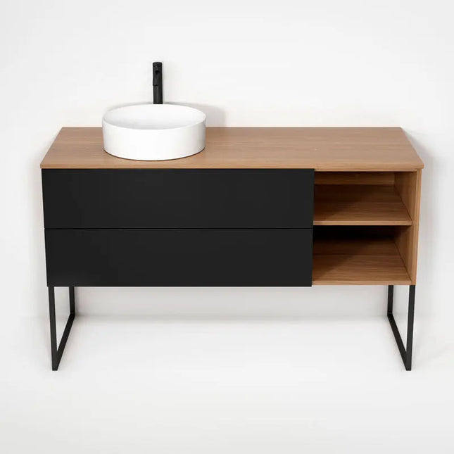 Rubi Haus Cabinet/Laminate Top/U Legs Set No+Mbk RHS1400LKU01NO-MBK - Plumbing Market