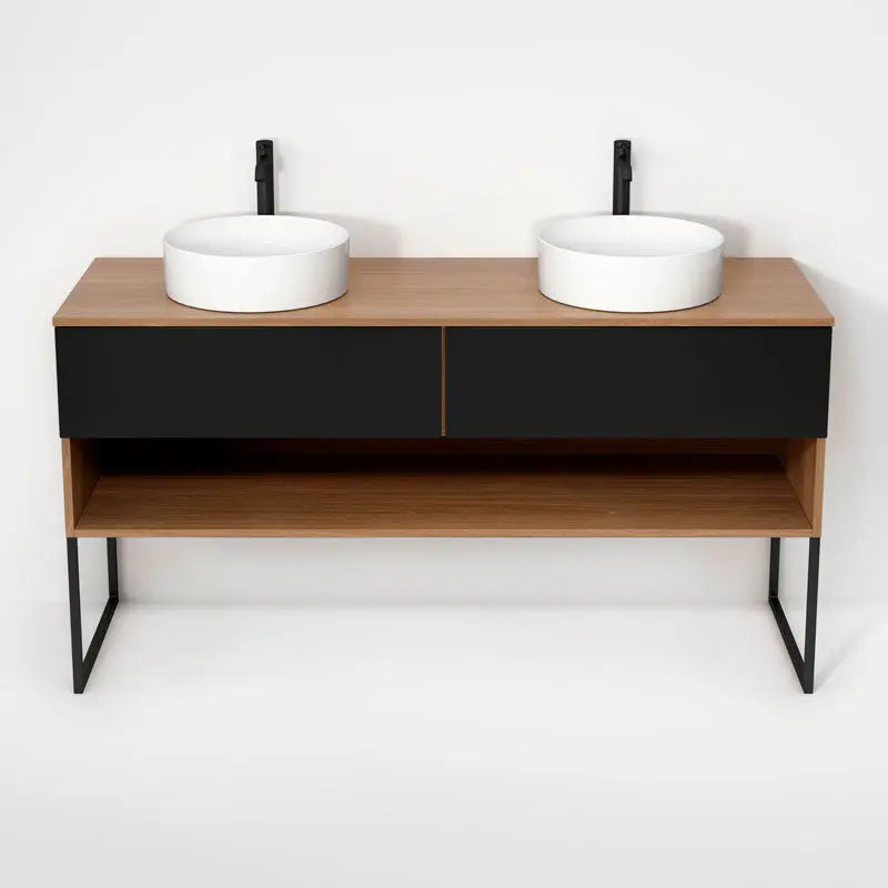 Rubi Haus Cabinet/Laminate Top/U Legs Set No+Mbk RHS1600DKU01NO-MBK - Plumbing Market