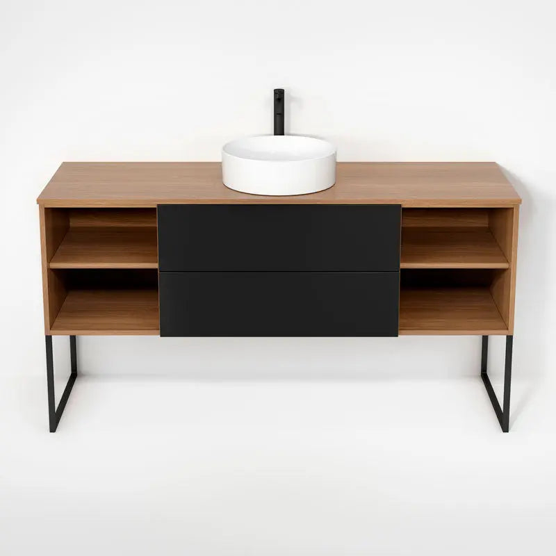 Rubi Haus Cabinet/Laminate Top/U Legs Set No+Mbk RHS1600KU01NO-MBK - Plumbing Market