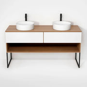 Rubi Haus Cabinet/Laminate Top/U Legs Set No+Mbl RHS1600DKU01NO-MBL - Plumbing Market