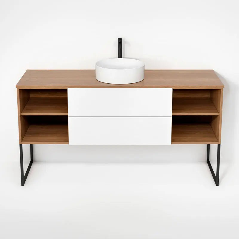 Rubi Haus Cabinet/Laminate Top/U Legs Set No+Mbl RHS1600KU01NO-MBL - Plumbing Market