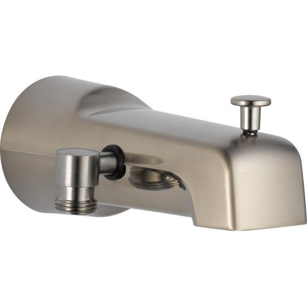 Delta 6 1/2 Inch Add-A-Shower Diverter Tub Spout-1/2 Or 3/4" - Stainless