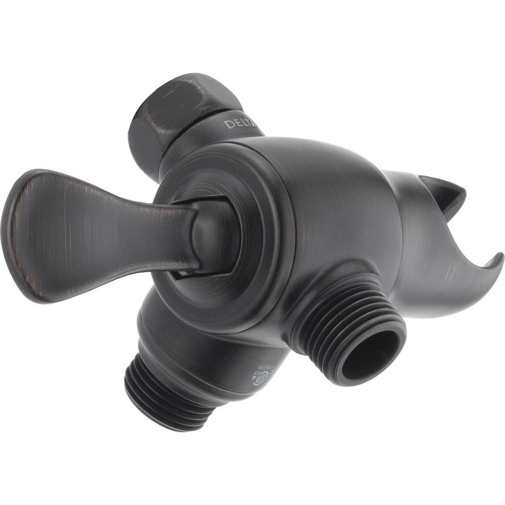Delta All-Brass 3-Way Shr Arm Diverter/Mount With Lever - Venetian Bronze