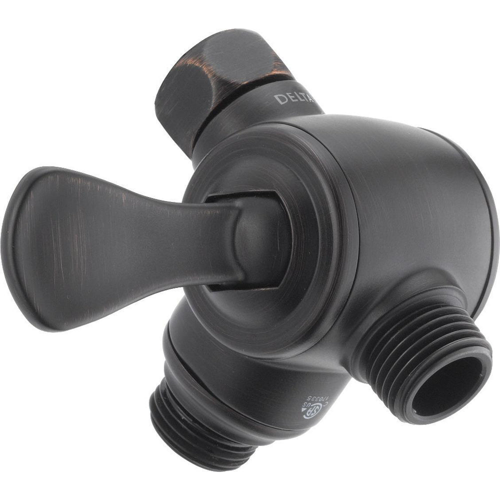 Delta Premium All-Brass 3-Way Shr Arm Diverter With Lever - Venetian Bronze