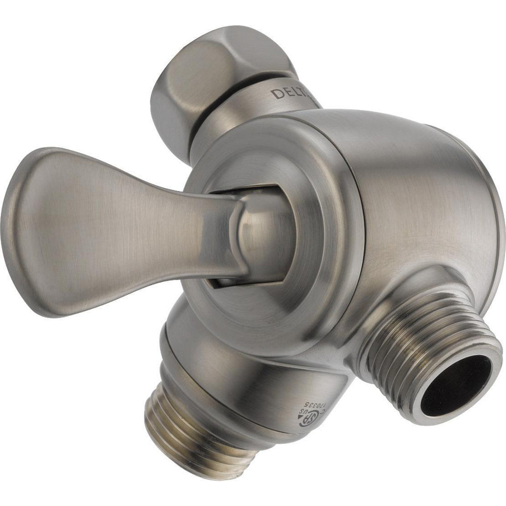 Delta Premium All-Brass 3-Way Shr Arm Diverter With Lever - Stainless