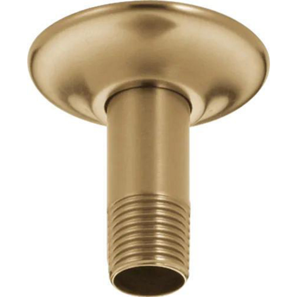 Delta 3 Inch Shower Arm Overhead Mount With Flange - Champagne Bronze