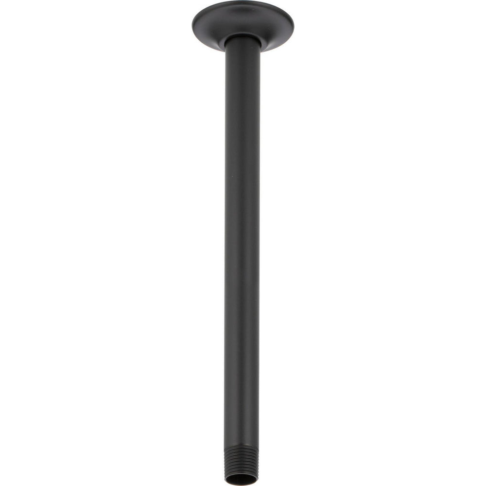 Delta Shower Arm & Flange 14" Ceiling Mount - Matte Black