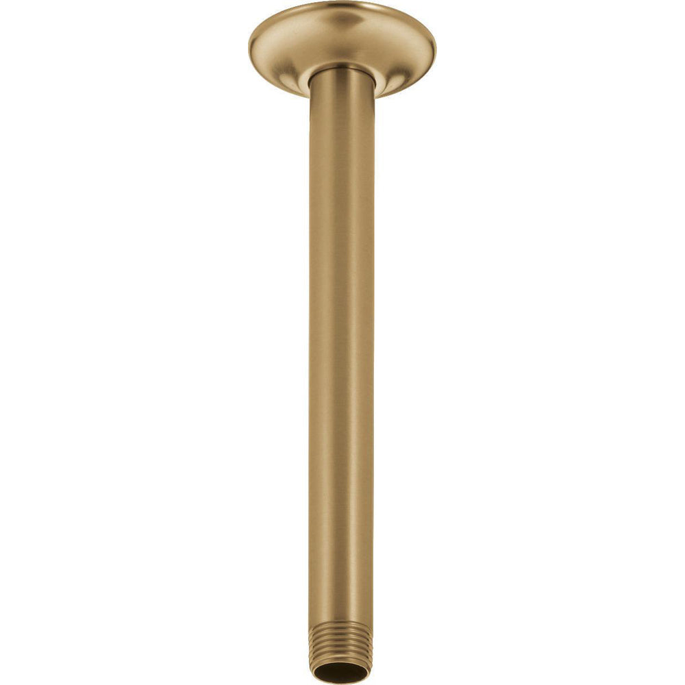 Delta 9 Inch Shower Arm Overhead Mount With Flange - Champagne Bronze