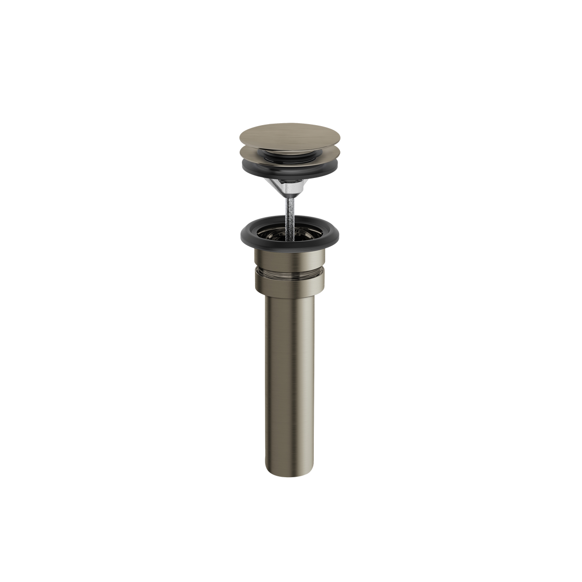 Aquabrass Universal Drain UNI99 in brushed black chrome