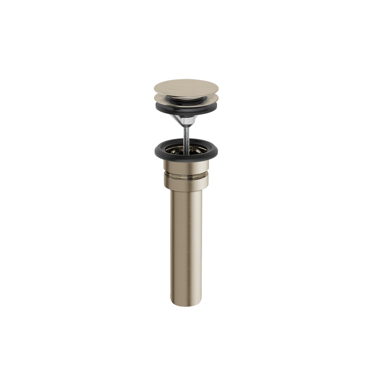 Aquabrass Universal Drain UNI99 in brushed nickel