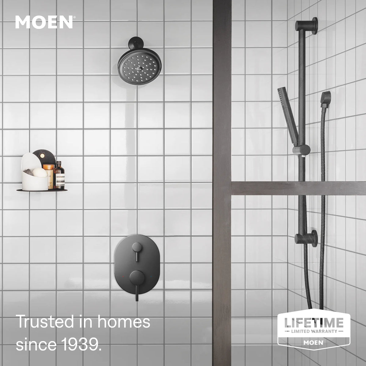 Moen Align M-CORE 3-Series with Integrated Transfer Valve Trim UT3290 in Matte Black (UT3290BL) - view 2