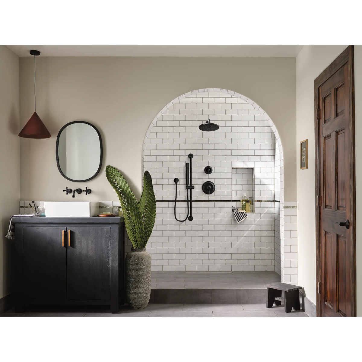 Moen Circular Drop Ell for Handheld Showerhead A725 in Wrought Iron (A725WR) - view 6