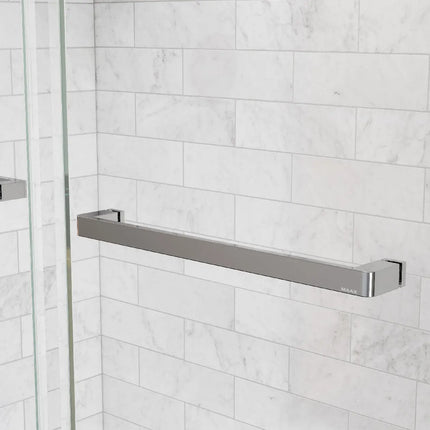 Uptown 44-47 x 76 in. 8 mm Bypass Shower Door for Alcove Installation with Clear glass in Chrome - Plumbing Market