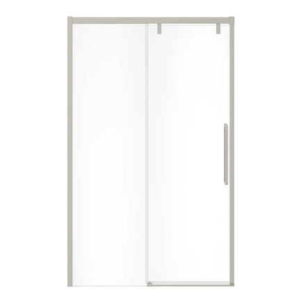 Uptown 44-47 x 76 in. 8 mm Sliding Shower Door for Alcove Installation with Clear glass in Brushed Nickel - Plumbing Market