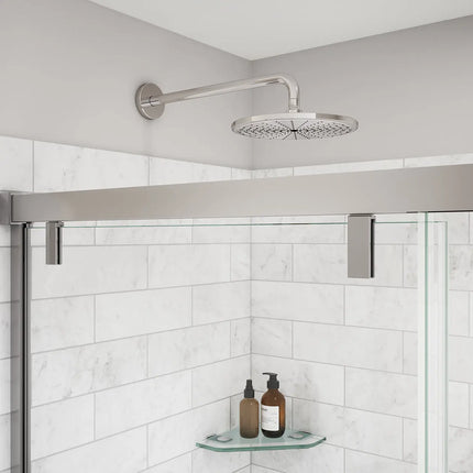 Uptown 44-47 x 76 in. 8 mm Sliding Shower Door for Alcove Installation with Clear glass in Chrome - Plumbing Market