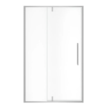 Uptown 45-47 x 76 in. 8 mm Pivot Shower Door for Alcove Installation with Clear glass in Chrome - Plumbing Market