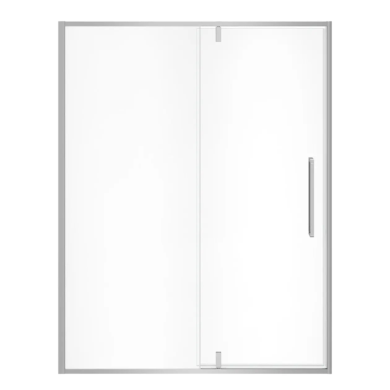 Uptown 57-59 x 76 in. 8 mm Pivot Shower Door for Alcove Installation with Clear glass in Chrome - Plumbing Market